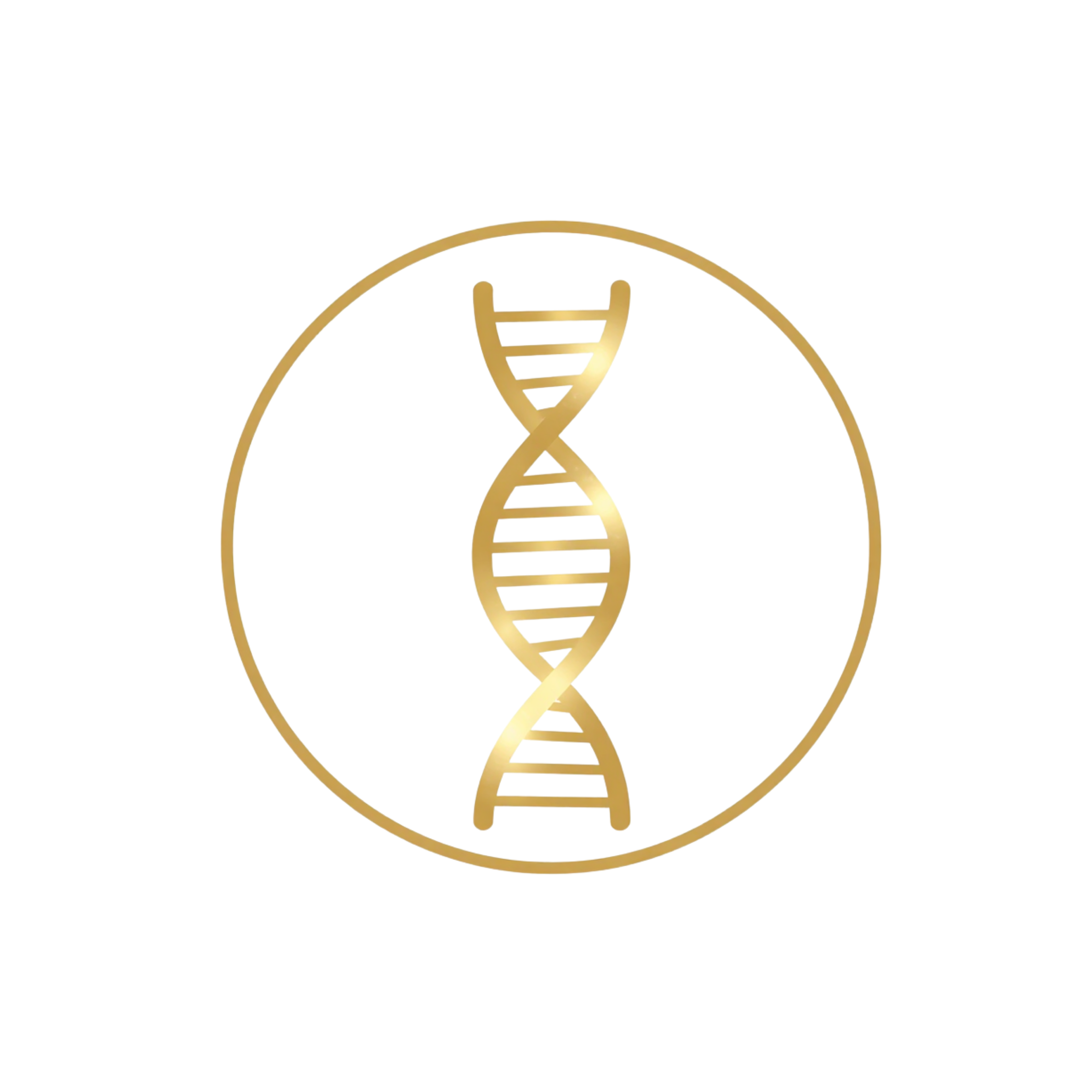 DNA - Helix Icon Gold - Gesundheit