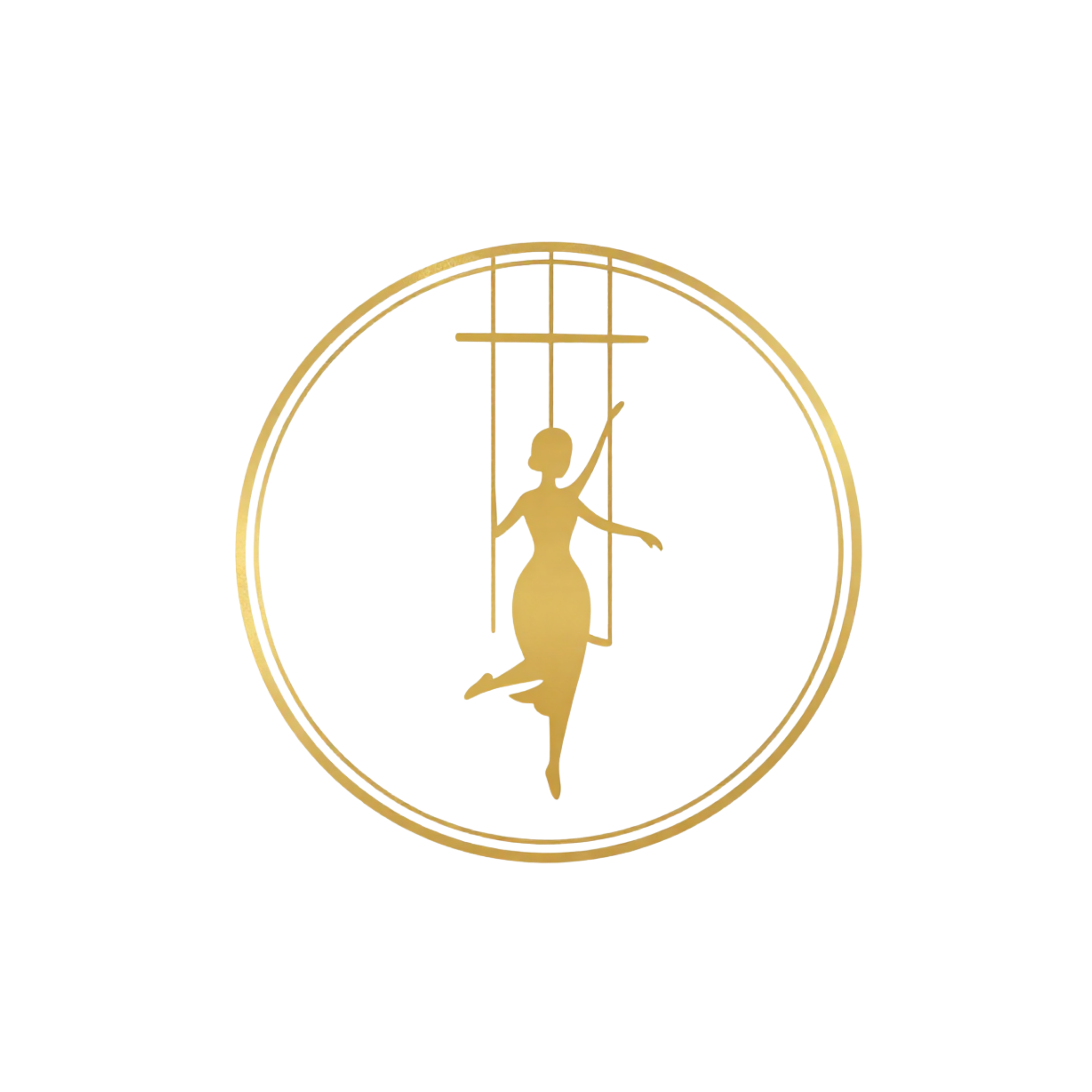 Eine Marionette in einem Goldenen Kreis symbolisiert Unfreiheit und Fremdbestimmung